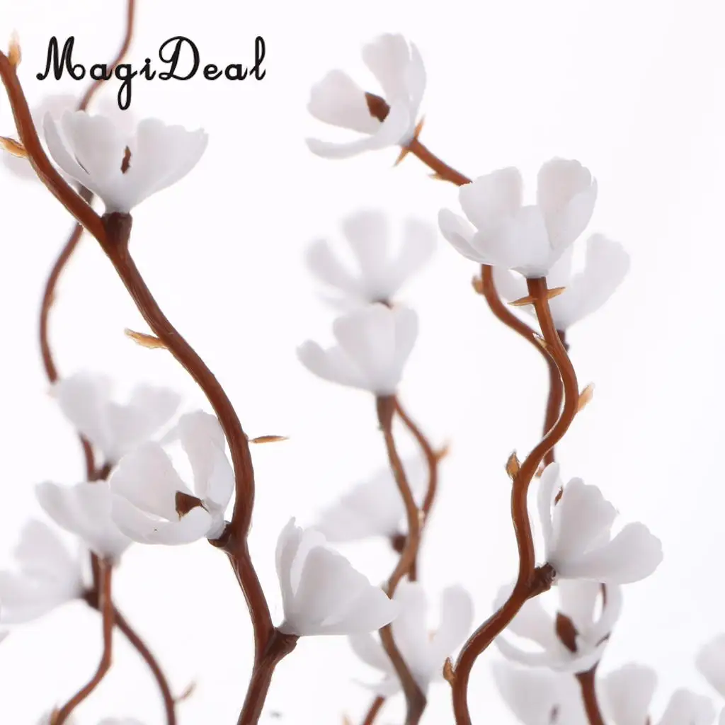 7 Forks Artificial Plum Blossom Branch Simulation Plastic Flower Branches Bouquets DIY Home Wedding Party Decor Art