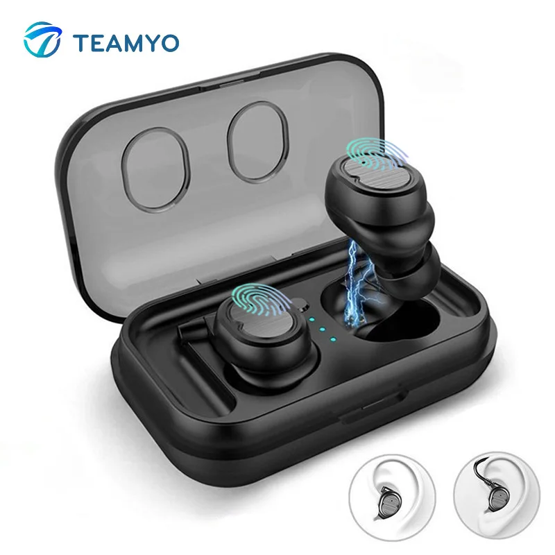 

TEAMYO tws-8 Wireless Earbuds Bluetooth 5.0 Earphones Touch Control Headphones Mini Waterproof Stereo Mobile Phone Headset with