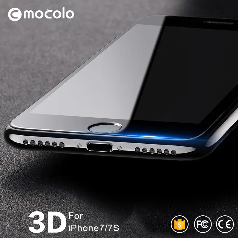 Изогнутое закаленное 3d стекло Mocolo для iPhone 7 с полным покрытием экрана Защитная