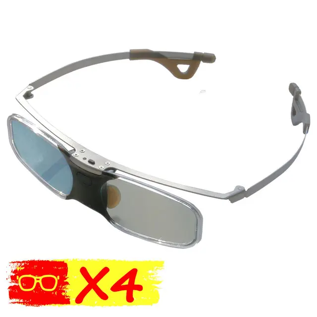 Cheap 4pcs USB Rechargeable Bluetooth Infrared 3D Active Shutter Glasses for 3LCD Epson projector Samsung Panasonic Sharp 3D TV Cheap 4pcs USB Rechargeable Bluetooth Infrared 3D Active Shutter Glasses for 3LCD Epson projector Samsung Panasonic Sharp 3D TV