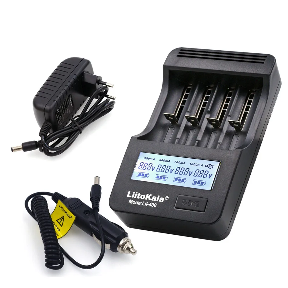 Lii 400 full set Умное устройство для зарядки никель-металлогидридных аккумуляторов от компании Liitokala: Lii-500 ЖК-дисплей 3,7 V 18650 18350 18500 16340 17500 25500 10440 14500 26650 1,2 V AA AAA зарядное устройство для никель-металл-гидридных и литиевых аккумуляторов Зарядное устройство - Цвет: Lii 400 full set