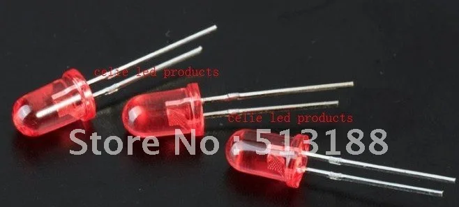 

500pcs 3mm Red Ultra Bright Diffused LED diode