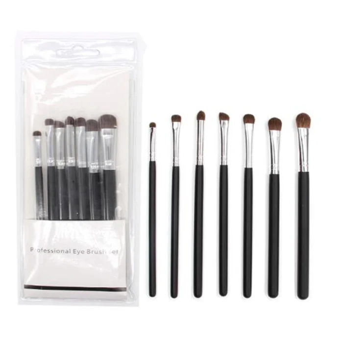 Conjunto de Escova de Cosméticos de Forma Lidar com Escovas Cabeça de Fibra para Maquiagem Conjunto de Maquiagem de 7 Novo Peças Femininas Macia Alta Qualidade Dazzle Color Kit 2 High Quality Beleza e saúde