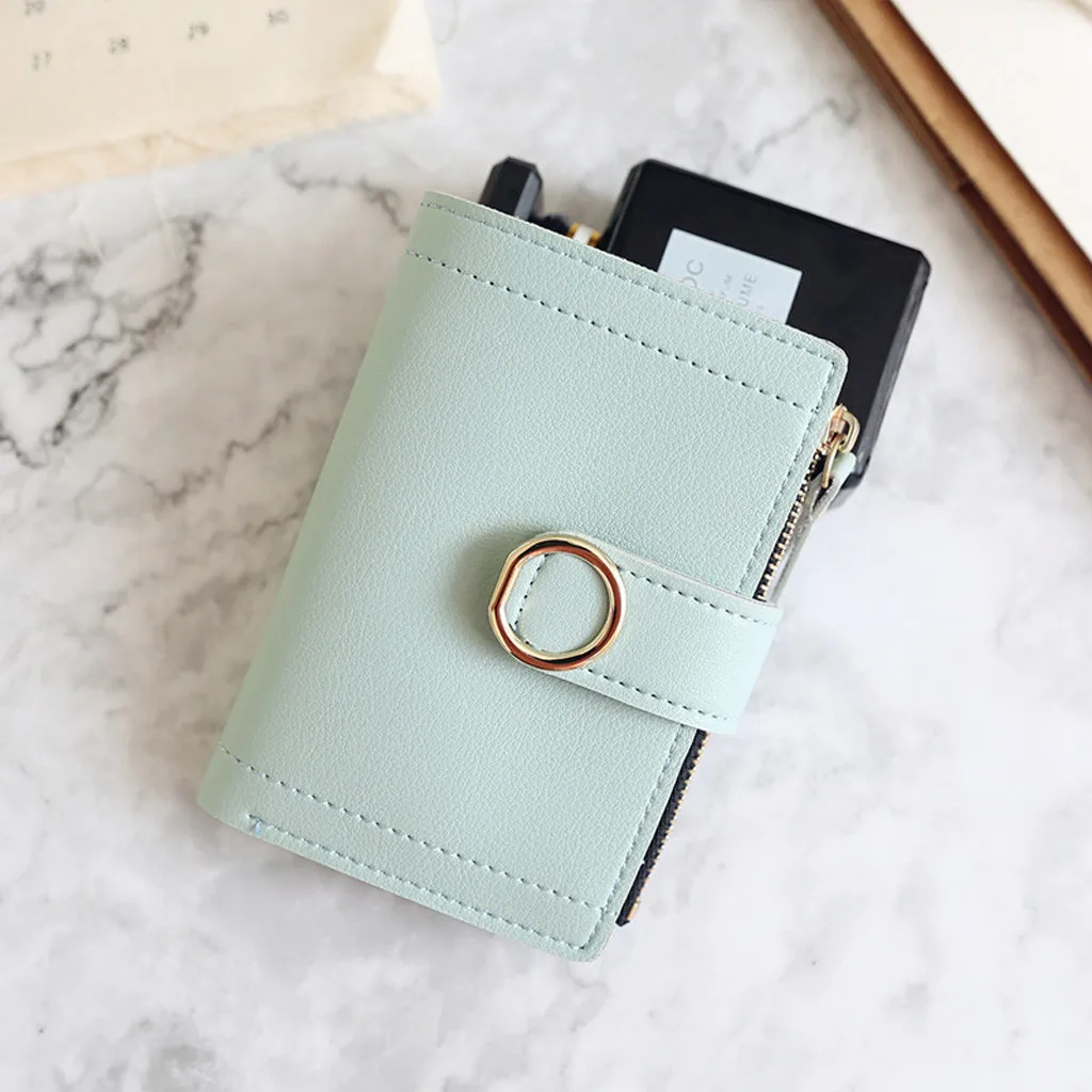 

Women Wallets Small Fashion Brand Leather Purse Women Ladies Card Bag 2019 Clutch Women Female Purse Money Clip Wallet Portfel