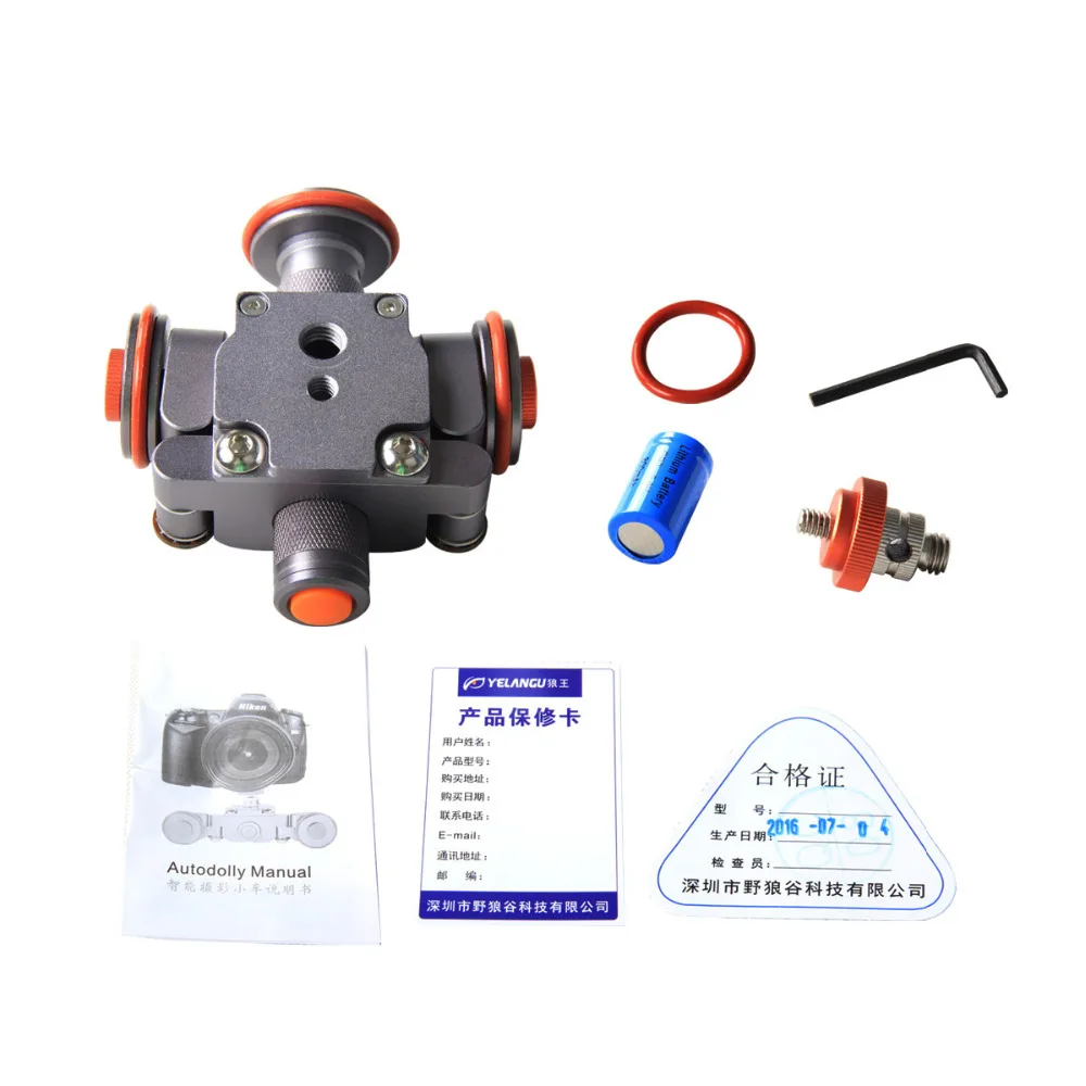 Mini 3 Wheel Rolling Slider Flexible Motorized Auto Camera Dolly Car 360 degree panoramic for iPhone DSLR Camera Camcorder