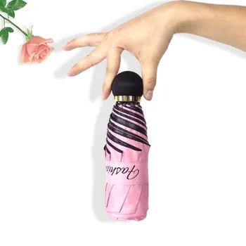 

Black Coating Sun Umbrella Rain Women Parasol Men 3 Folding Umbrellas Portable Travel Umbrellas Rainy Sunny Business Paraguas