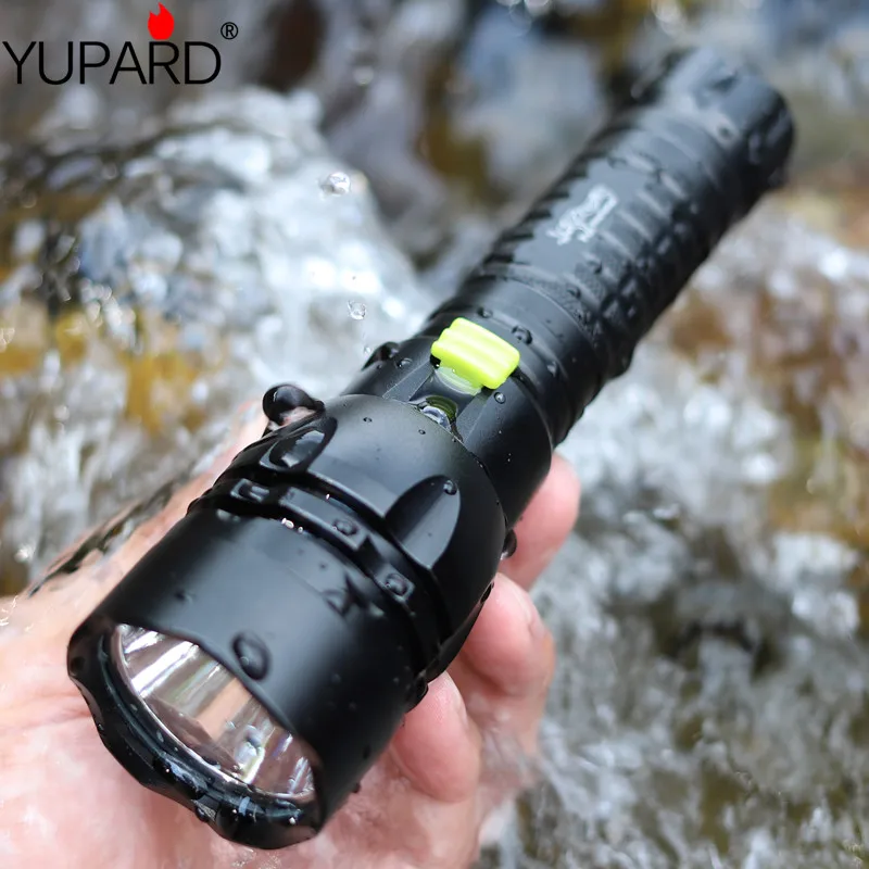 

YUPARD Q5 LED Diving diver Flashlight torch Waterproof underwear free shipping one mode 1x18650 rechargeable battery camping