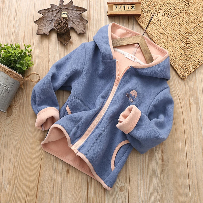Crianças Jaquetas Polar Velo Bebê Menino Meninas Cabolsas Fashhion Jaqueta Menina Outwear Roupas Primavera Outono 2020 9 Cheap Jaquetas e casacos