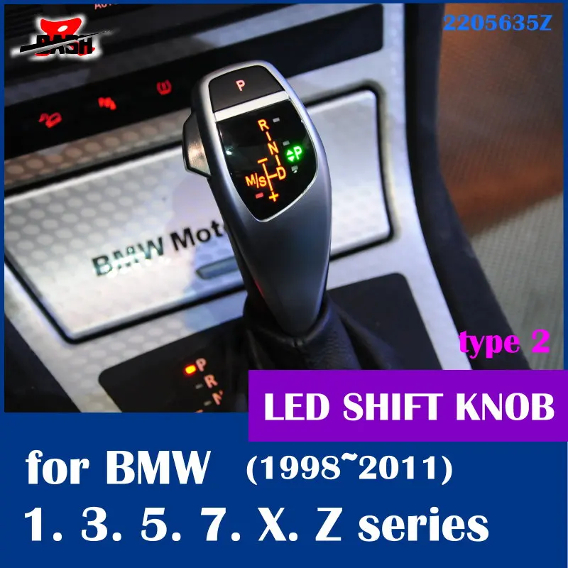 

DASH LED shift knob gear selector lever handle for BMW E38 E39 E60 E46 E90 E92 E82 E87 E84 E83 E53 E85 E89 1998 2011