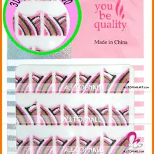 shipping250pcs/lot A_Grade смешивания 3D Дизайн ногтей наклейка Горячая французский наклейки для ногтей