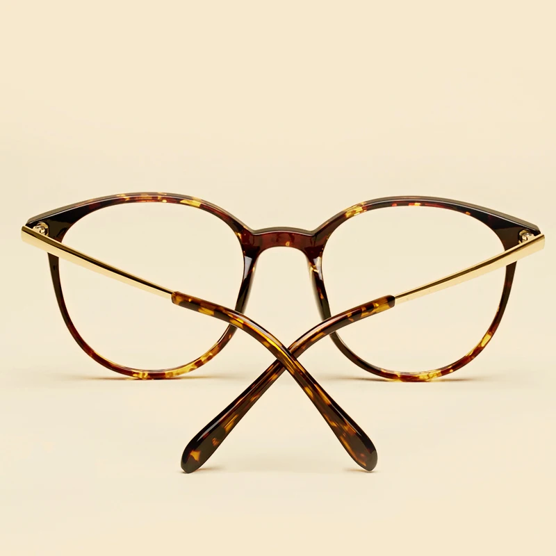 Liyue женской моды оптических стекол Рамки женские очки Рамки S Очки круглый классический металлические ножки Ретро прозрачные линзы очки