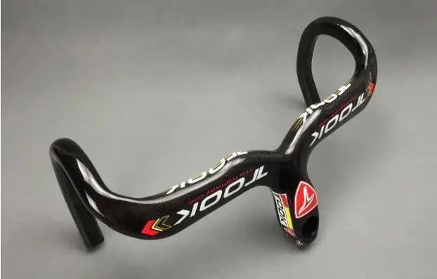 

2019 New ultra lightTOOK glossy 3K full Carbon Road Mountain Bike Bicycle Racing Drop Integrated Bar Stem Handlebar with stem