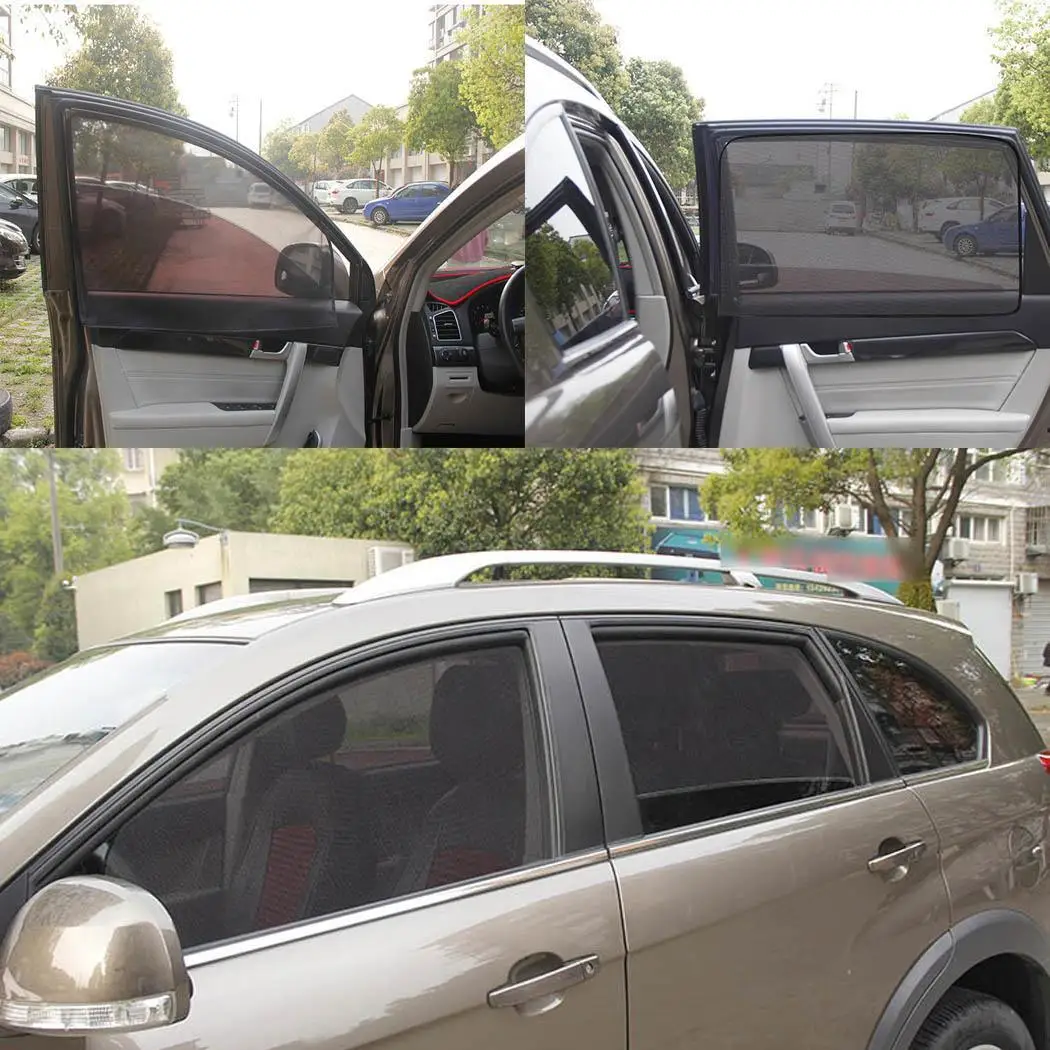 

Mesh Magnetic Car Window Sunshade Auto Front Back Sun Visors Windshield Sunshades Block Cover Car Curtain Sun Shade 80 x 50cm