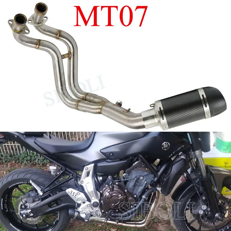 Buy MT07 Motorcycle Exhaust Full System For Yamaha MT 07 FZ 07 Tracer 2014 2016