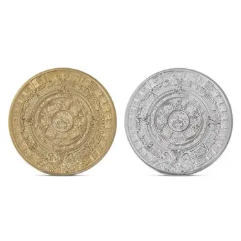 

Non-currency Coin Ancient Mayan Pyramid Commemorative Coin Collection Gift Souvenir Art Metal Antiqu Lucky Coin Collectible Art