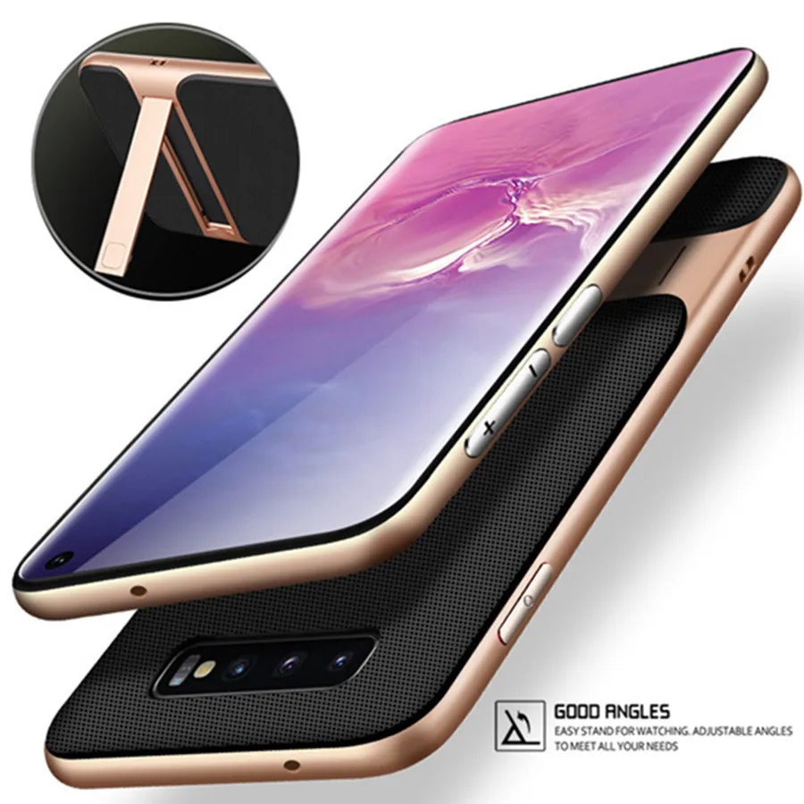Защитный чехол для samsung galaxy S10 plus sansung S10E бампер kickstand glaxy s 10 lite Coque sansumg galax 10S Fundas