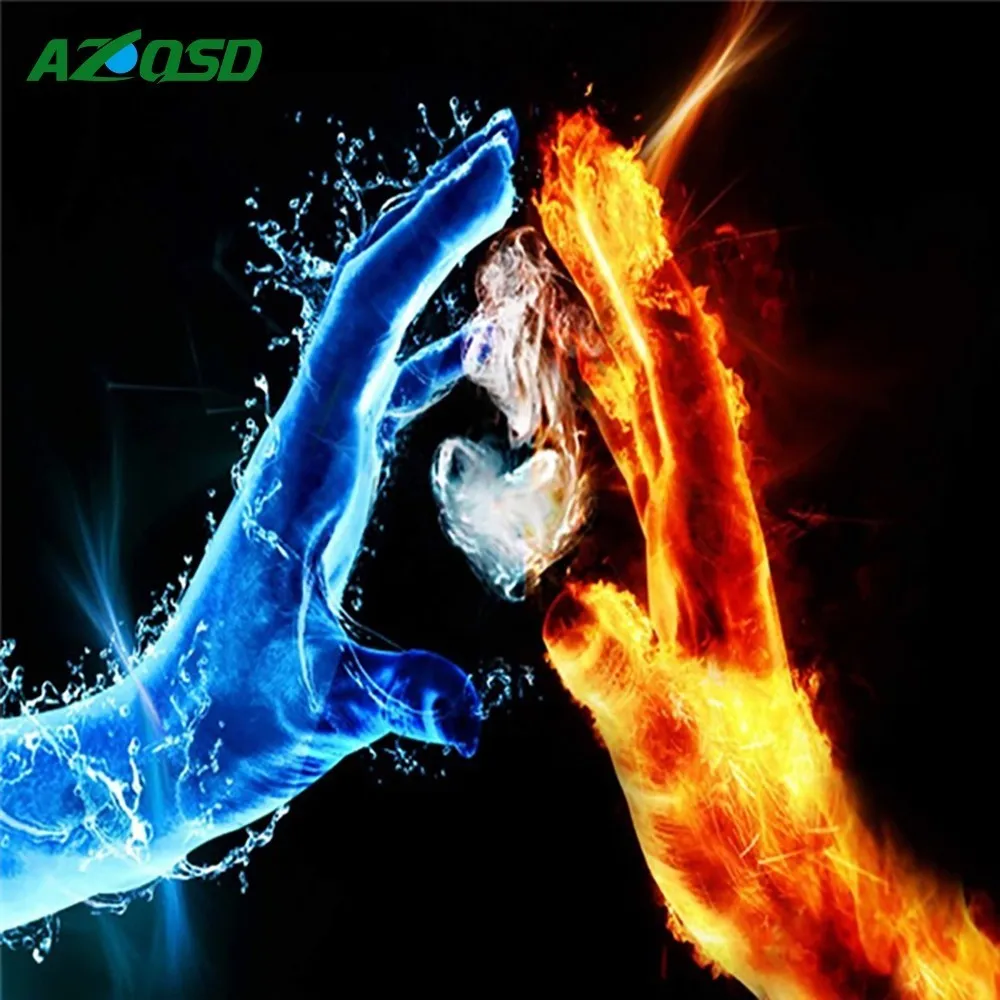 

AZQSD Diamond Mosaic Landscape Diamond Painting Cross Stitch Picture Of Rhinestones Needlework Diamond Embroidery Hands