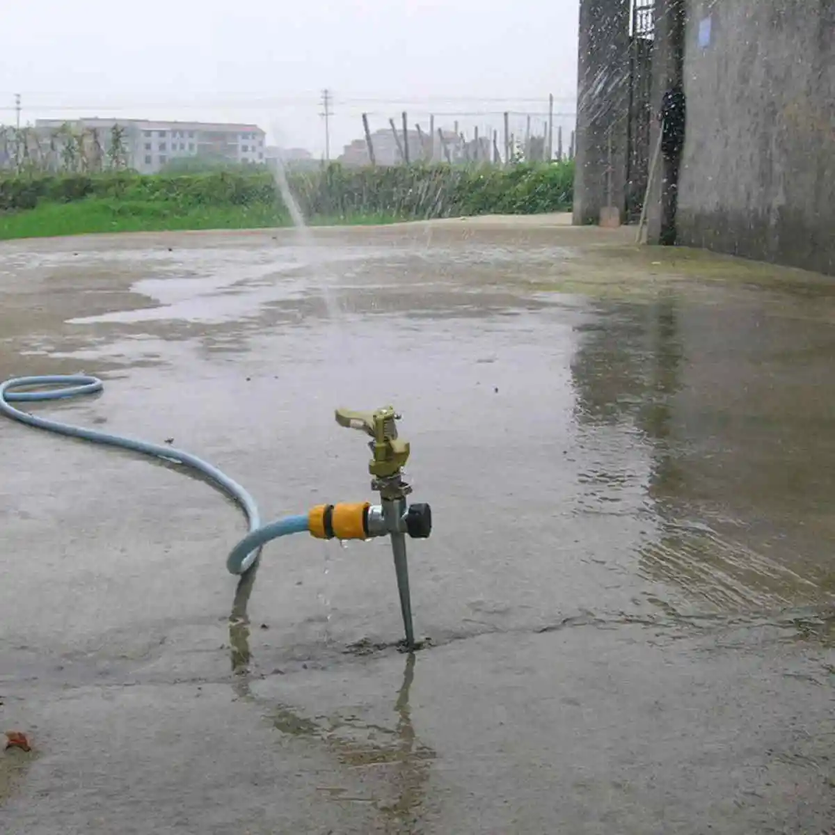 Metal Lawn Irrigation Spray Head 360 Degree Adjustable Rotating  Sprayer Impulse Spike Water Watering Sprinkler