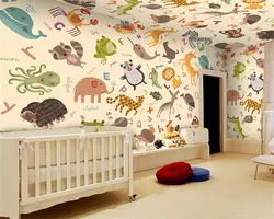 Обои beibehang 3d животных Настенные обои для спальни личность мультфильм детская комната детская спальня задний план стены