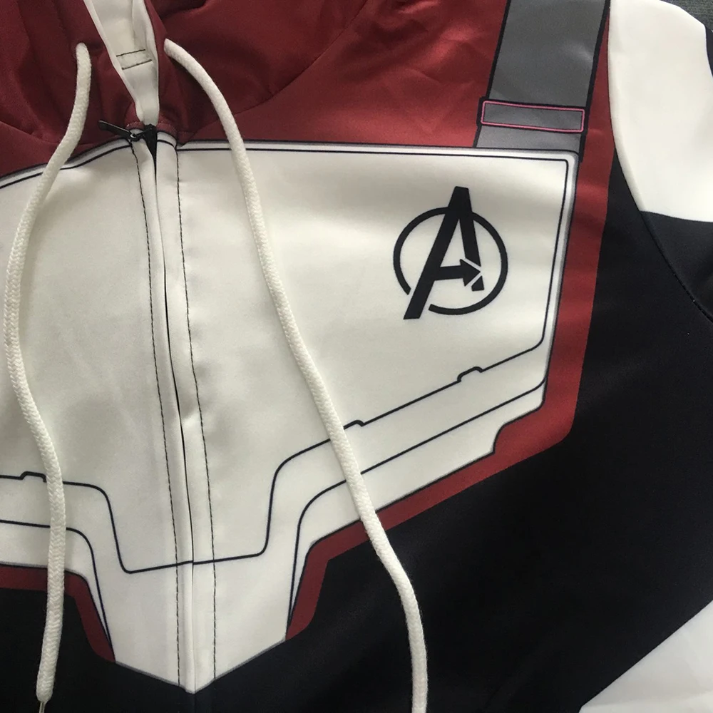 Cena 2019 film Endgame Quantum Realm bluzy moda bluza z zamkiem Superhero marynarka do kostiumu cosplay bluzy
