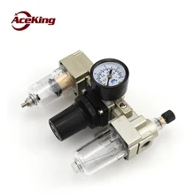 pneumatic air source treatment filter pneumatic small triplets ac2000-02/3/4000 oil-water separator pressure regulation pneumatic compressor air source treatment filter dryer af2000 02 oil and water filter