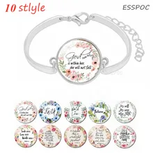 cuff Bracelet " God Is Within Her, She Will Not Fall " Bible Verse Quotes Glass Dome Silver Plated Alloy Bracelet cuff Bracelet " God Is Within Her, She Will Not Fall " Bible Verse Quotes Glass Dome Silver Plated Alloy Bracelet