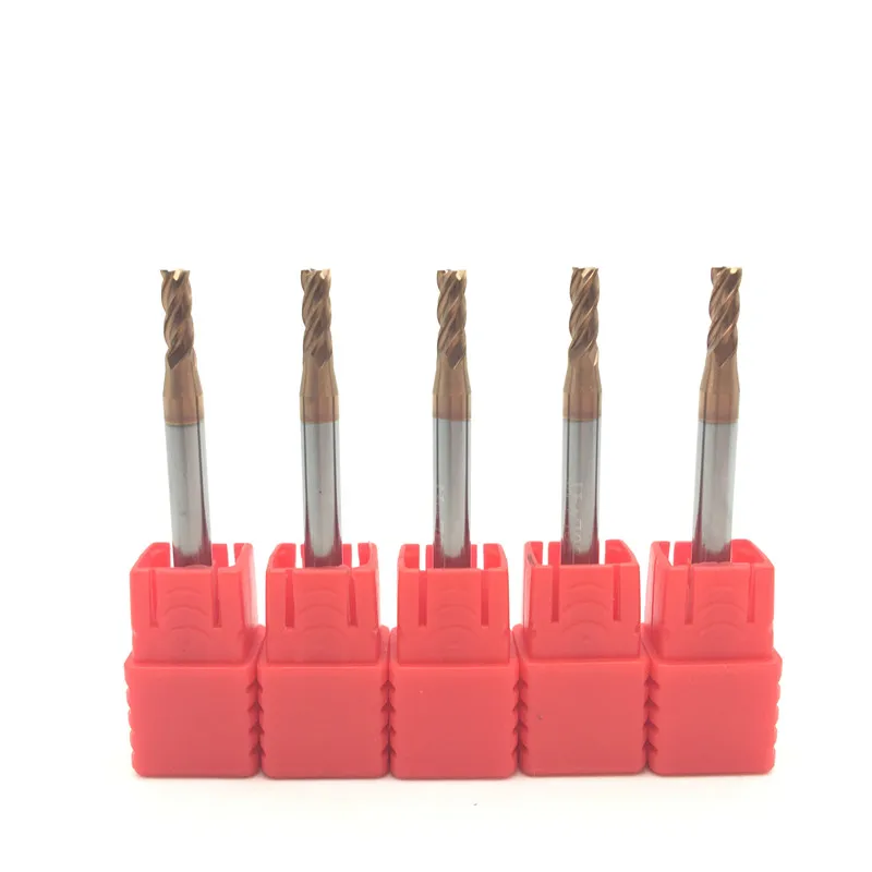 

5PCS HRC60 3mm Solid Carbide Endmills ENDMILL D3X8XD4X50L 4 Flute Standard Length Side milling Slotting Profiling face mill
