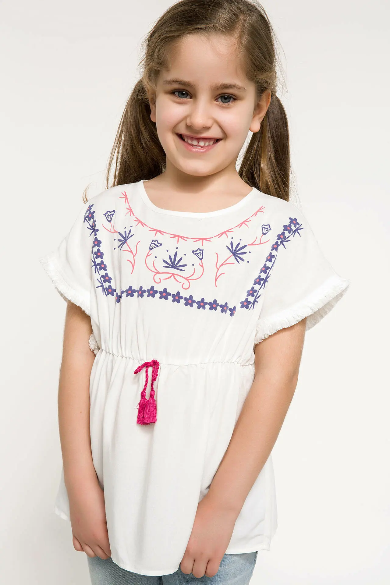 

DeFacto Girl Woven Top Short Sleeve Blouse I8420A618HSWT34