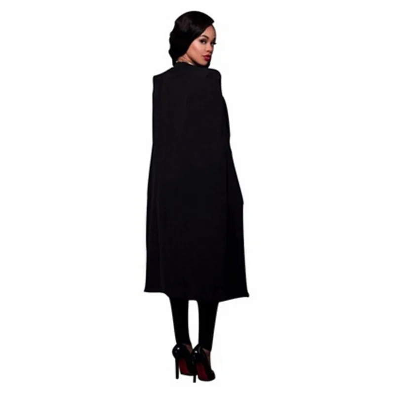 de manteau com capuz e fenda, plus