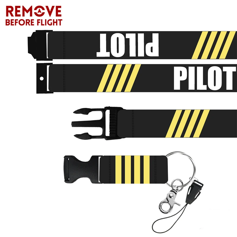 Remove Before Flight Fashion Pilot Lanyards for Keys Neck Strap For Card Badge Gym Key Chain Lanyard Hang Rope Keychain Lanyard 3