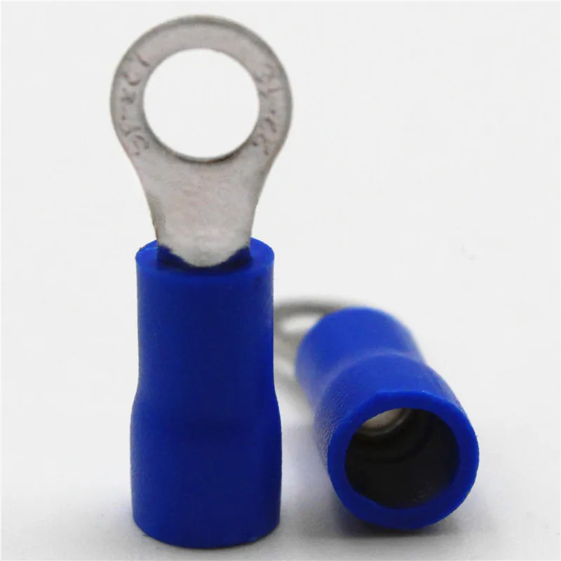100pcs RV1.25 4 Circular Pre insulating Cold Pressed Terminal(Type TO