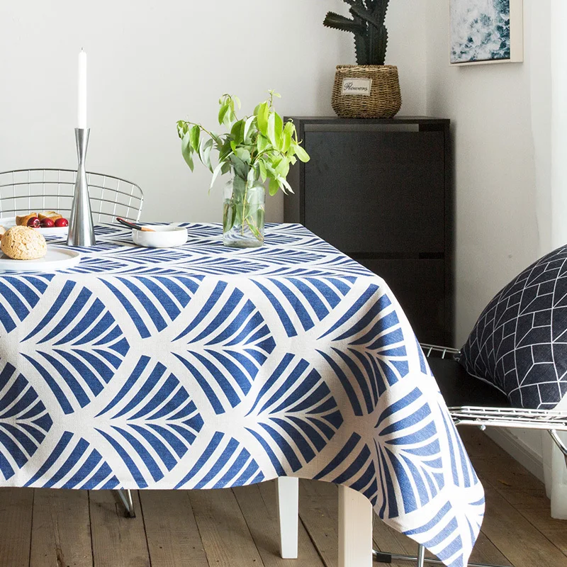 Nordic minimalist modern cloth tablecloth cotton linen geometric