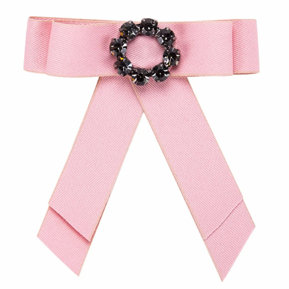 Buy Fashion Alloy Crystal Brooches Pin Broche Handmade Bow Brooch for Women