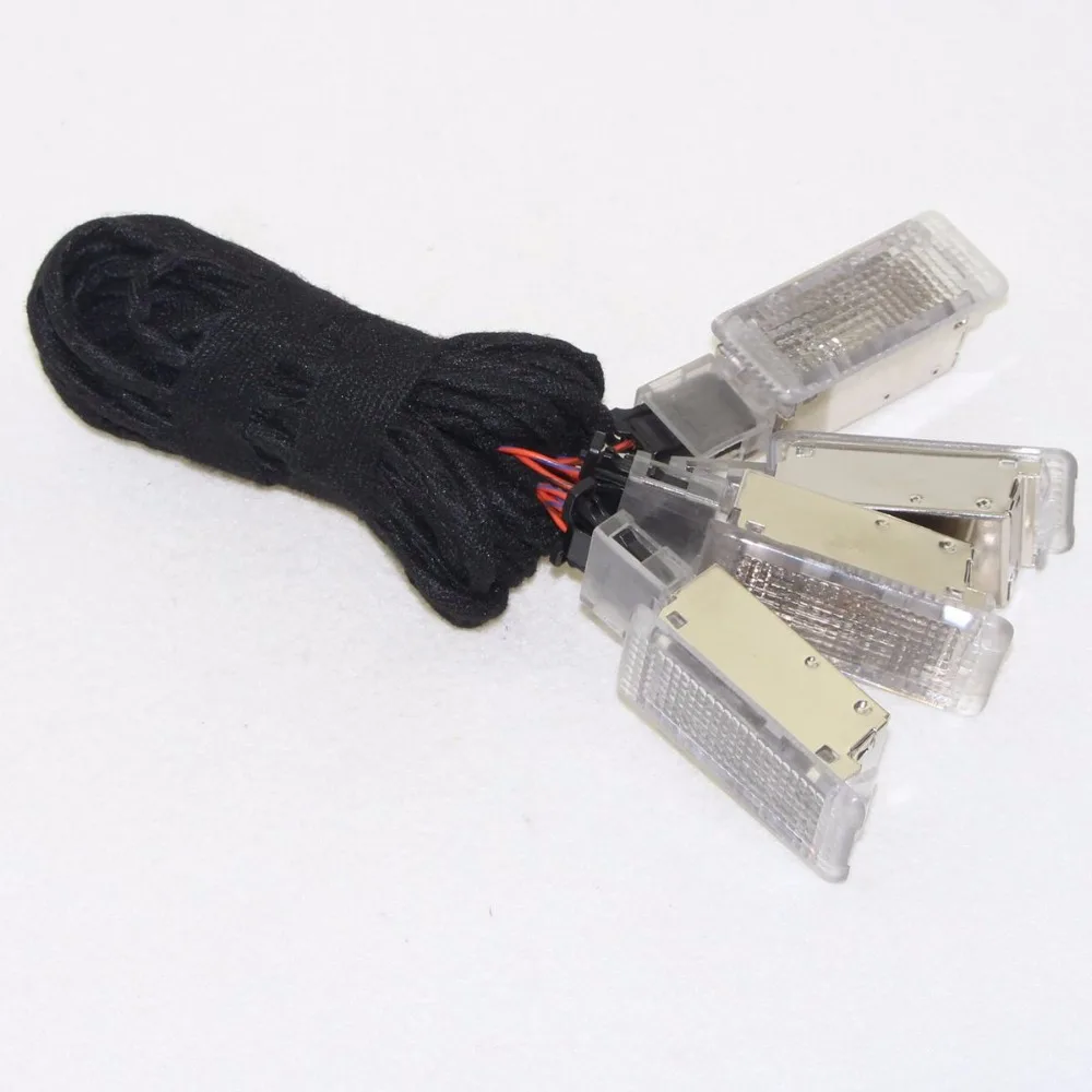 1 комплект OEM свет для ног VW Golf 5 6 Jetta MK5 MK6 Tiguan Passat B6 5ND 947 415 7L0 7L0947415 5ND947415 footwell