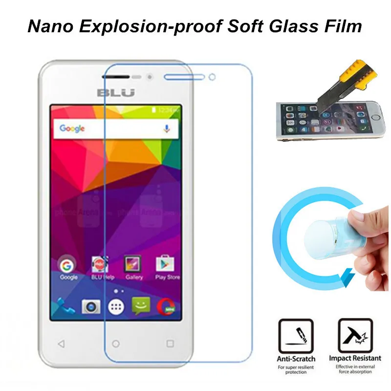 Ultra Clear Нано взрывозащищенные Мягкий Стекло Защитная Пленка для BLU Neo Мини Энергии
