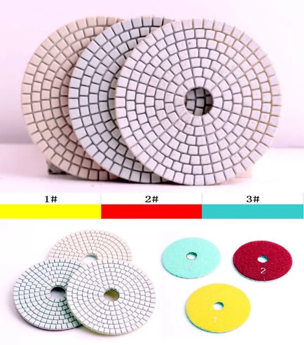 DC-BSW3PP02 влажные 4 дюймов 3 шаг полировки колодки для камня