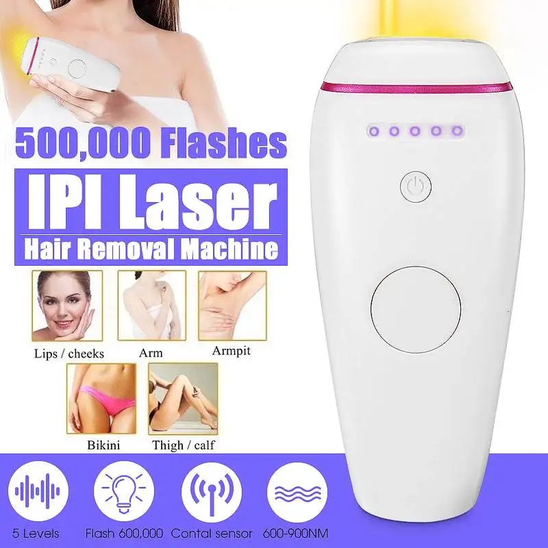 

500000 Flashes Laser Depilator IPL Epilator Permanent Hair Removal Touch Body Leg Bikini Trimmer Photoepilator For Women