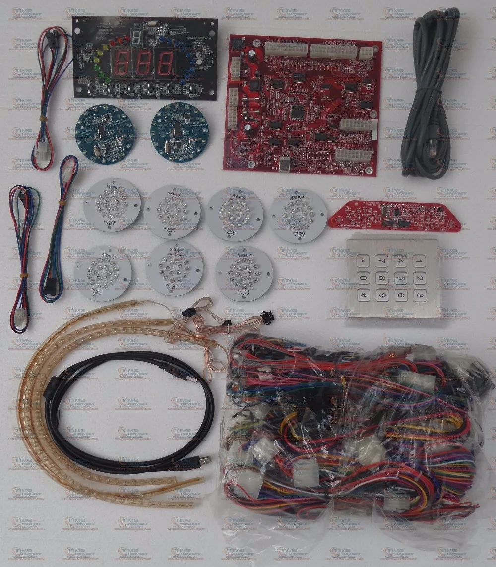 1 комплект супер велосипедов 2 с I/O доска+ светодиодный карта+ осветительная карта+ светодиодный световой бар+ клавиатура+ жгут проводов для гоночный автомат