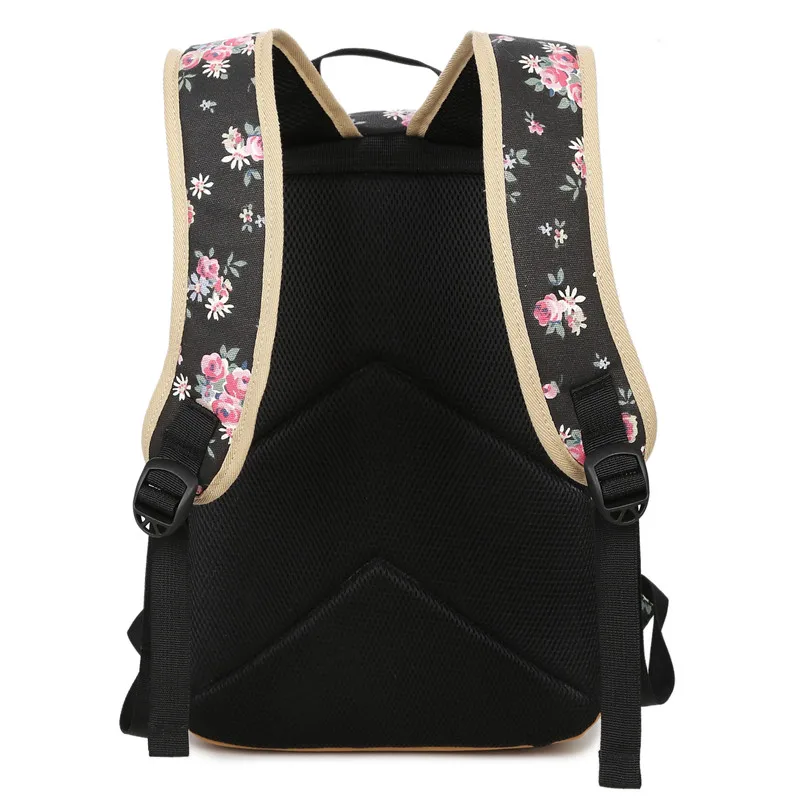Mochila de lona Vintage Tourya para mujeres Mochila escolar Mochila para adolescentes niñas impresión Floral viaje portátil Mochila Mochila de lona Vintage Tourya para mujeres Mochila escolar Mochila para adolescentes niñas impresión Floral viaje portátil Mochila
