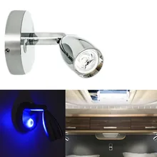 Bostar 12/24 v LEVOU Girar Swivel Wall Mount Luz Livro Luz de Leitura de Cabeceira Branca interior Lâmpada RV Caravana camper Trailer #280805