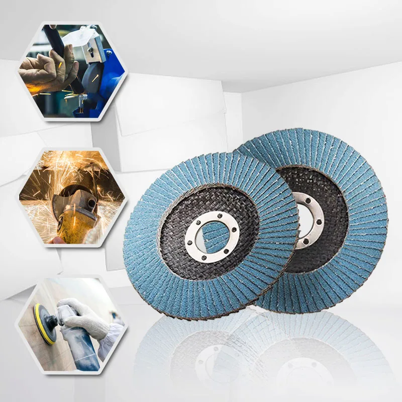 1 pcs 115mm Flap Sanding Disc 40 60 80 120 Grit Angle Grinder Wheel 4.5 inch Sanding Discs Metal