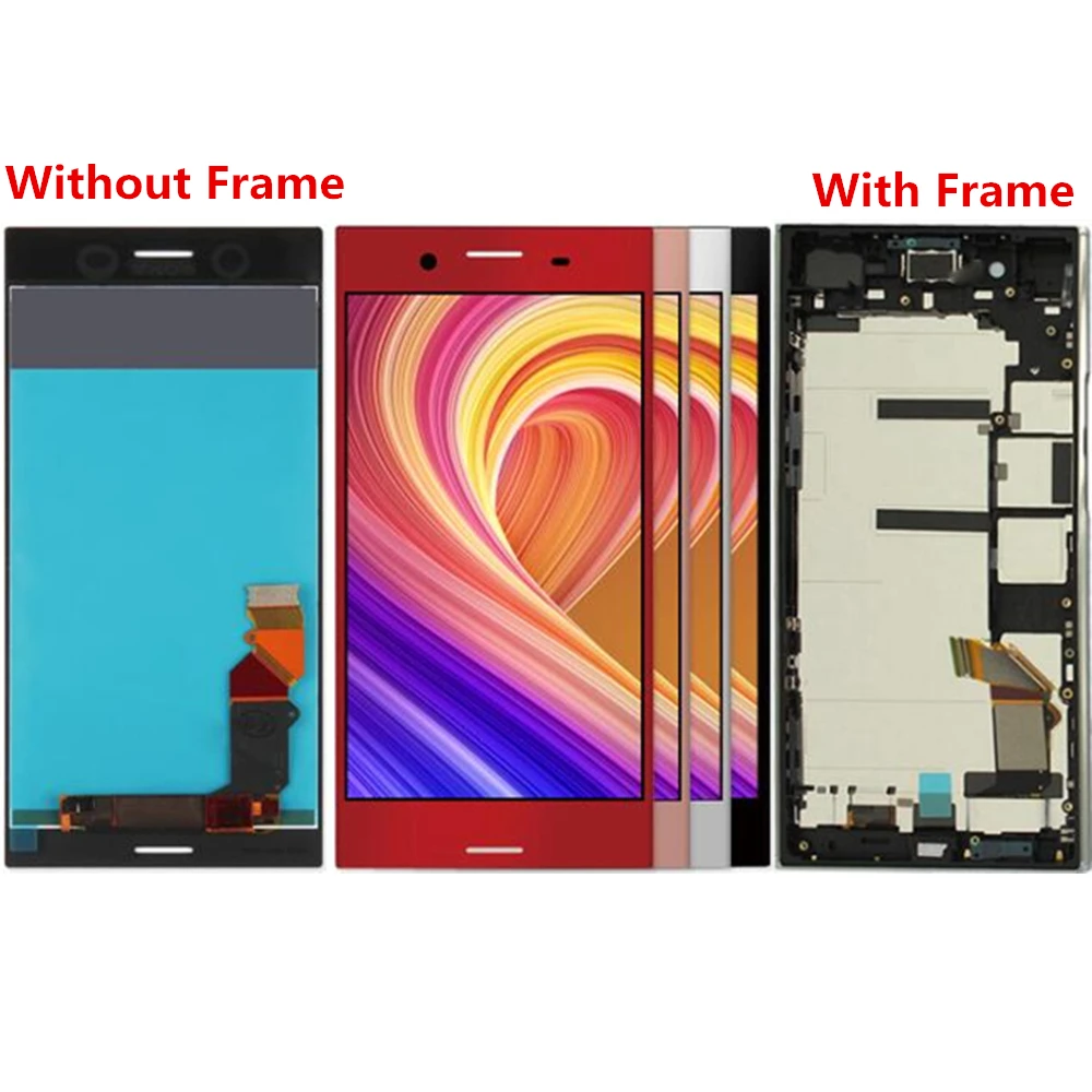 

For Sony Xperia XZ Premium G8142 G8141 LCD Screen and Digitizer Assembly With Front Frame Replacement!