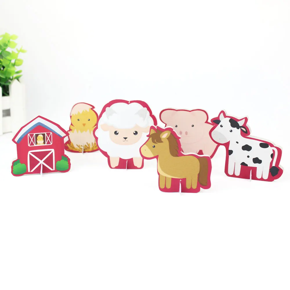 Farm Animal Theme Party Table Decoration Table Centerpiece Kids Birthday Party Supplies Decoration