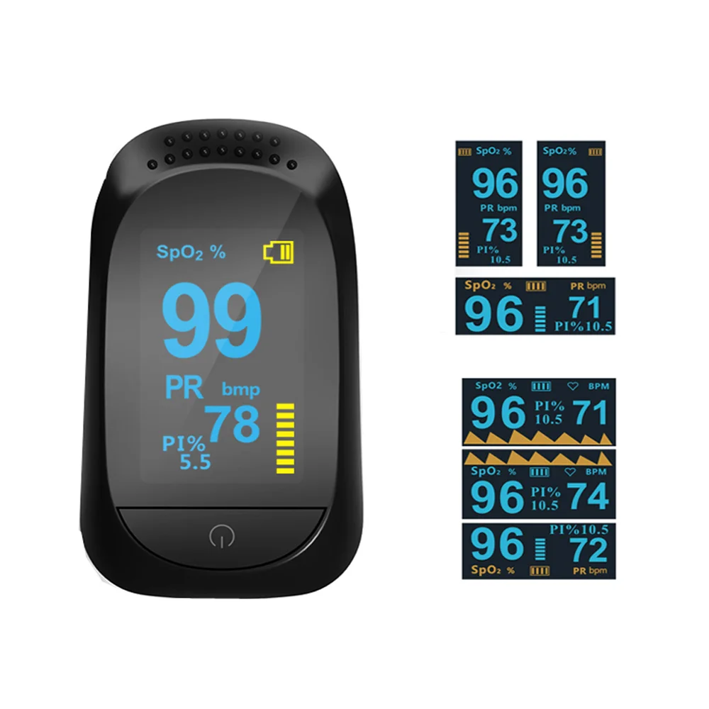 

Fingertip Pulse Oximeter SPO2 PR PI ODI4 Sleep Monitoring Heart Rate Monitor Blood Oxygen/Pressure Diagnostic Health Care Tools