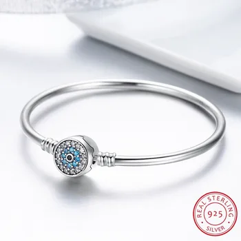 

925 Sterling Silver Graceful Bracelets for Women Brides Wedding Bangles Wedding Engagement Jewelry Bracelets pour les femmes