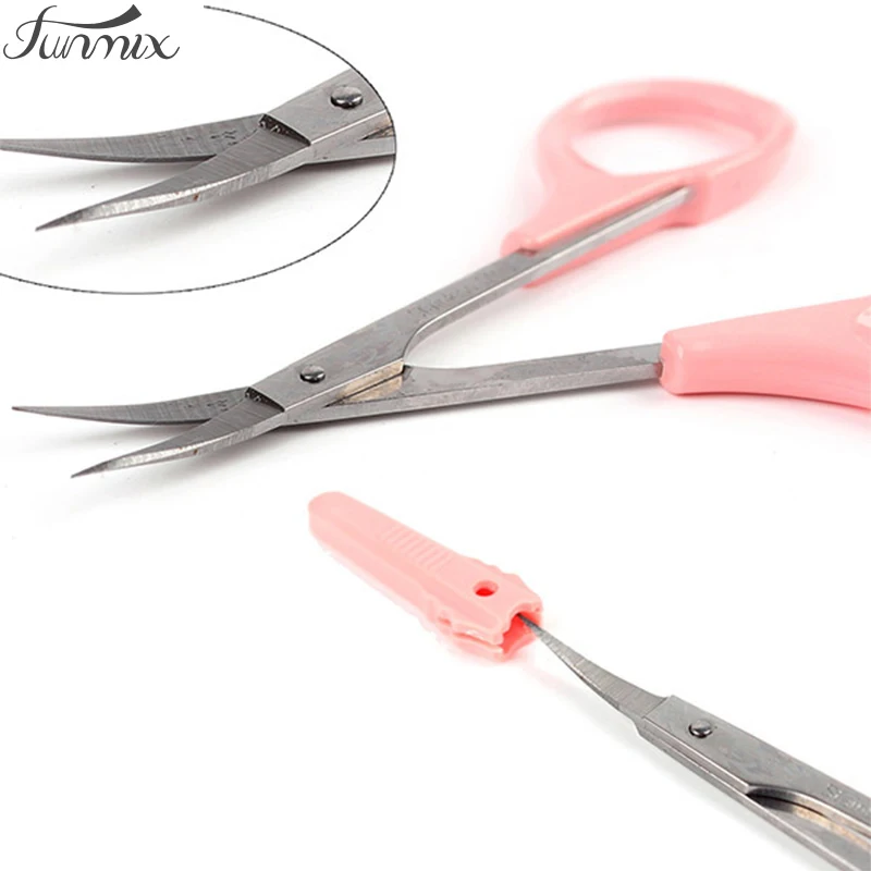 Professional Eyebrow Eyelash Scissors Trimmer Straight or angle Fake Eyelash Extension Tool eyebrow scissors,eyebrow trimmer set,eyebrow trimmer
