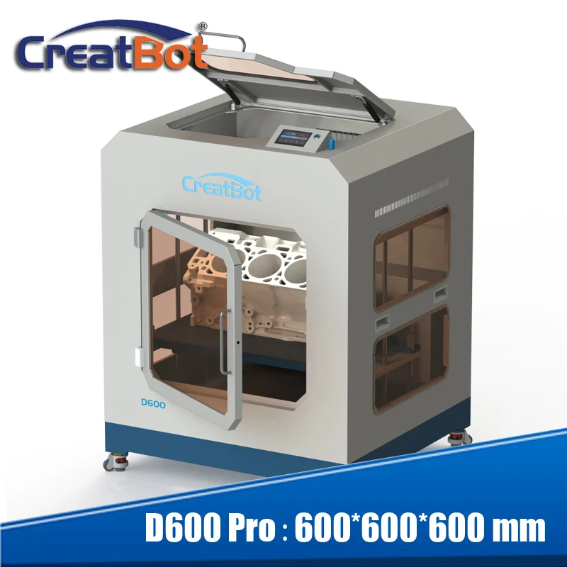 CreatBot D600 Pro Новая версия горячий камерный автоматический Экструдер 3d принтер большой размер печати 3d Китай 3d принтер