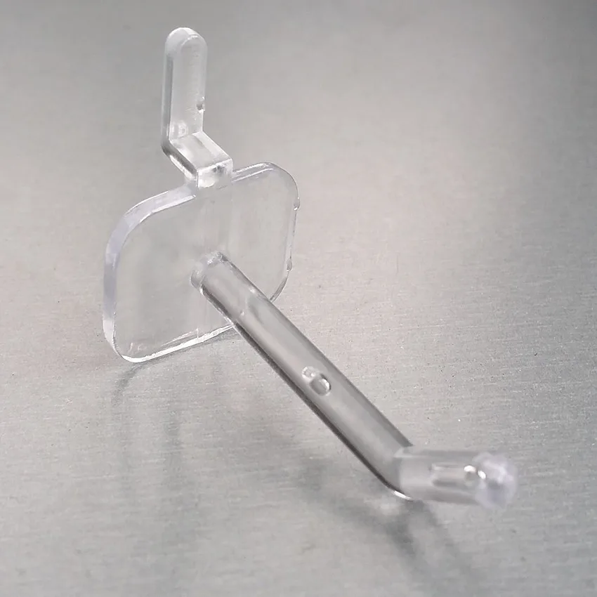 Clear Plastic Supermarket Pegboard Storage Shelf Rack Display Hanging