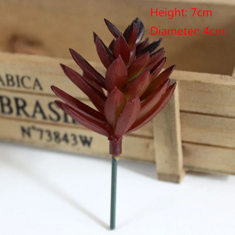 Растения кактус DIY домашний суккулент украшения Искусственный сад осень алоэ - Цвет: B