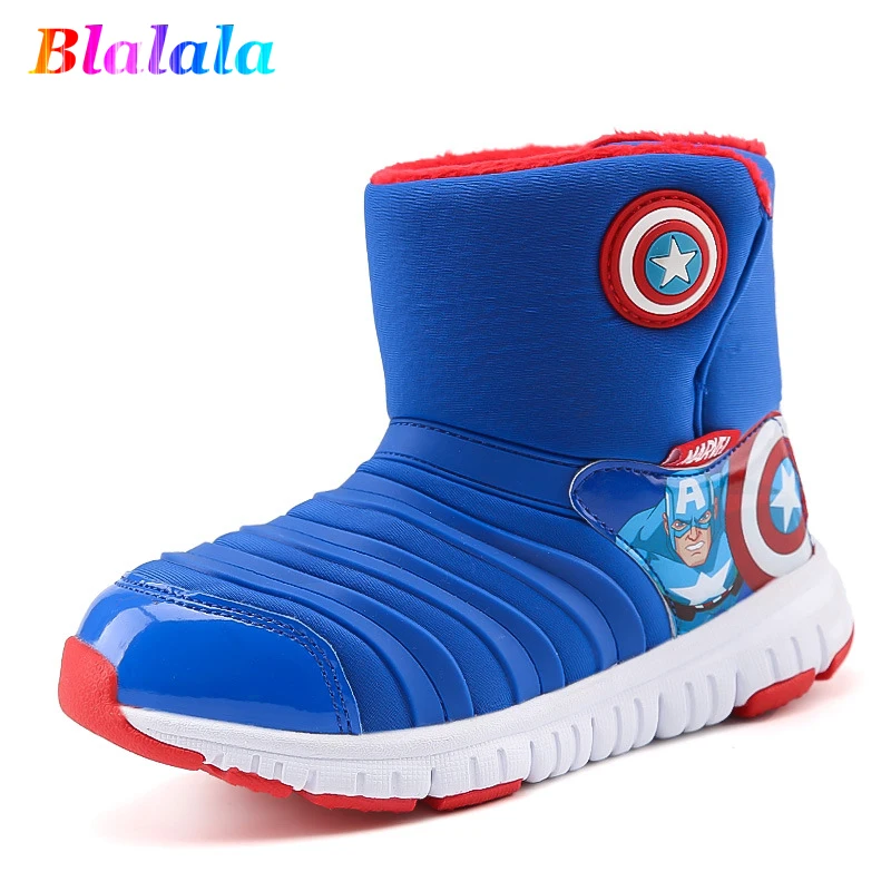 

Winter warm cartoon captain car baby boys snow boots kids velvet boots children fashion shoes kids boots boys 15.5-20.5cm